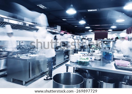 Busy Restaurant Kitchen Busy Restaurant Kitchen