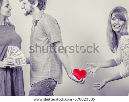 https://thumb7.shutterstock.com/display_pic_with_logo/854650/570023305/stock-photo-cheating-and-cunning-idea-handsome-sneaky-man-tricking-rich-woman-for-his-true-love-triangle-570023305.jpg