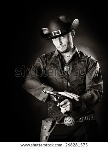Young Man Gun Cowboy Stock Photos, Images, & Pictures | Shutterstock