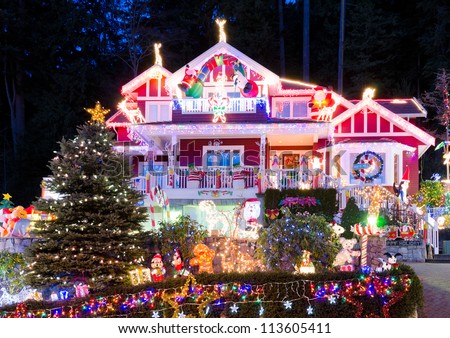 House Decorated For Christmas christmas decoration house stock images, royalty-free images House Decorated For Christmas christmas decoration house stock images, royalty-free images