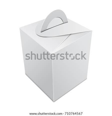 Download Blank Kraft Paper Gift Box Mockup Stock Vector 710764567 ...