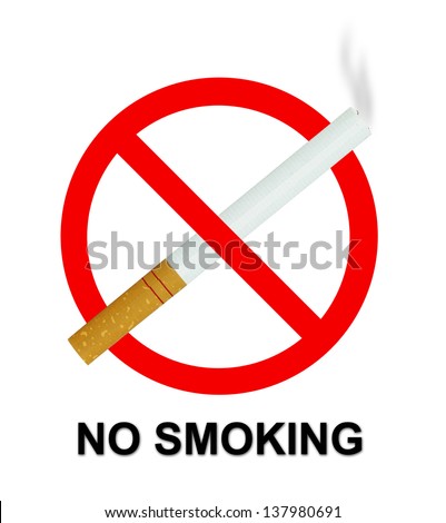 No Butt Please Sign Cigarette Vector Stock Vector 30346714 - Shutterstock