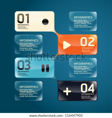 Glass Framework Set Transparent Glass Plates Stock Vector 114187054 Shutterstock Glass Website Templates