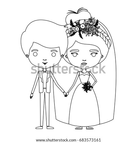 Vector Hand Drawing Illustration Boy Girl Stock Vector 117144154 ...