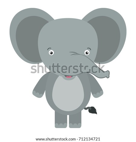 Elephant Standing On Two Legs Animal Stock Vector 449798380 - Shutterstock