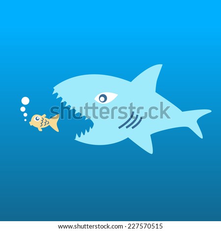 Big fish eating small fish Stock Photos, Images, & Pictures | Shutterstock