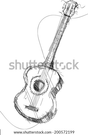 Acoustic Guitar Sketch Stock Images, Royalty-Free Images & Vectors