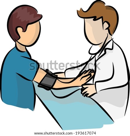 Doctor Measuring Blood Pressure Stock Illustration 193617074 - Shutterstock