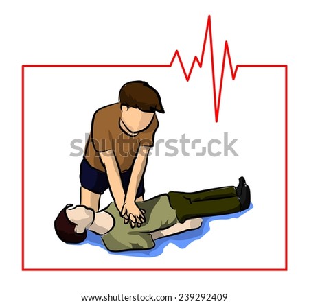 Cardiopulmonary Resuscitation Cpr Stock Illustration 89865652 ...