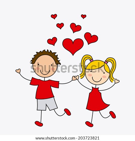 Valentines Day Two People Love Holding Stock Vector 68546989 - Shutterstock