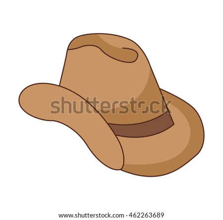 Cowboy Hat Cartoon Stock Vector 207910834 - Shutterstock