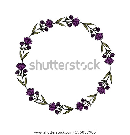 Watercolor Wild Blue Berries Wreath Hand Stock Vector 278790764