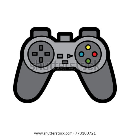 Video Game Console Joystick Control Buttons Stock Vector 773100721 