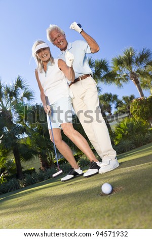 https://thumb7.shutterstock.com/display_pic_with_logo/87721/87721,1328519790,1/stock-photo-happy-senior-man-and-woman-couple-together-playing-golf-and-putting-on-a-green-celebrating-the-94571932.jpg