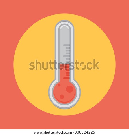 Outdoor Thermometer Hot Cold Temperature Highly Stock Vector 71577280