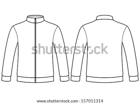 blank jacket template