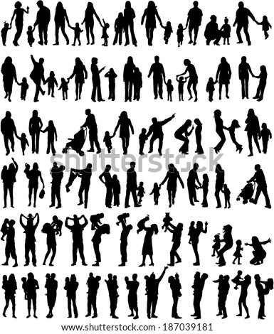 Family silhouettes