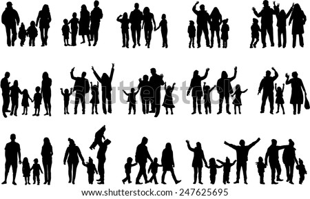 Family silhouettes