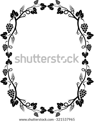 Grapevine Illustration Silhouette Vector Stock Photos, Images ...