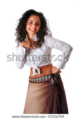 Happy Smiling Sexy Beautiful Caucasian Hispanic Stock Photo 51913723 ...