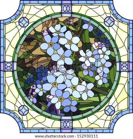 Round Stained Glass Window Stock Royalty Free