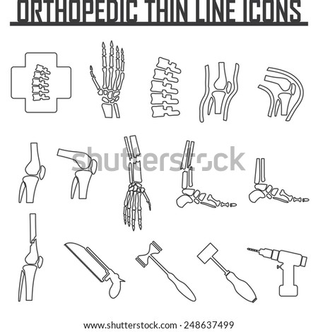 Orthopedic and spine symbol - vector illustration, Collection Human ...