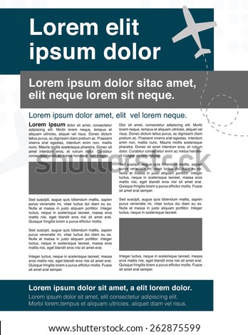 PowerPoint <strong>Template</strong>: <strong>airplane</strong> the flight - <strong>travel</strong> (bgyaaebdz) Airplane travel template