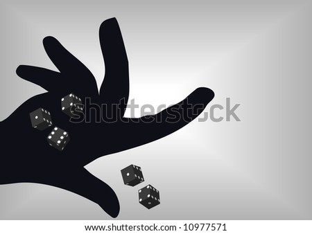 Hand Rolling Dice Stock Illustrations, Images & Vectors 