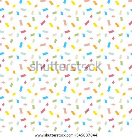 Confetti Seamless Pattern Repeating Pastel Confetti Stock Vector