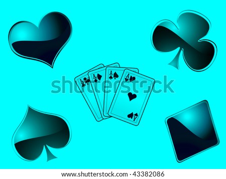 Playing poker in a casino