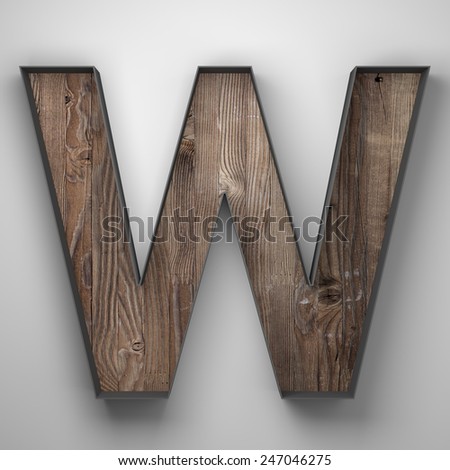 Vintage Wooden Letters 44
