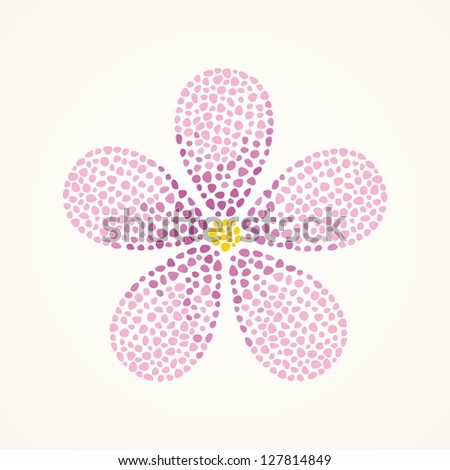 Single flower. Floral background.