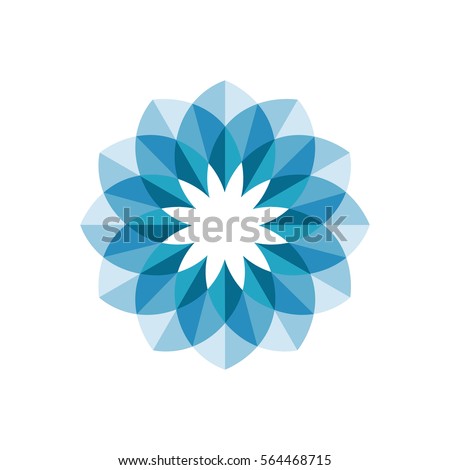 Flower abstract logo design. Vector.