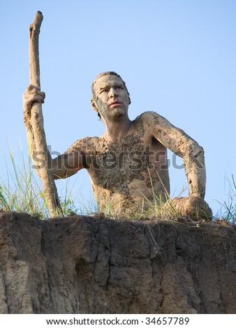 Tribal Leader Just Naked People Perepachkanny Stock Photo 34657789 ...