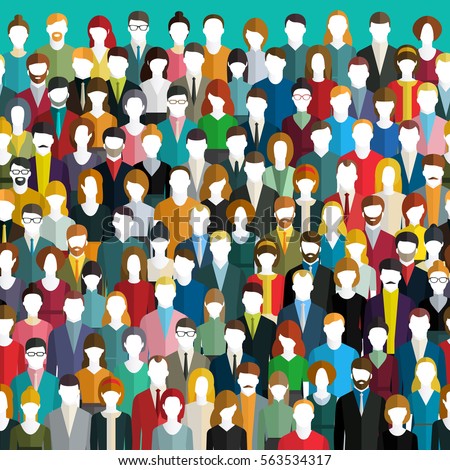 Graphic Design Crowd | crowd abstract people seamless background flat stock Graphic Design Crowd | crowd abstract people seamless background flat stock