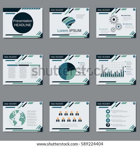 Professional Business Presentation Slide Show Vector Stock Vector 589224404 Shutterstock Cut Pro Photo Slideshow Template Free