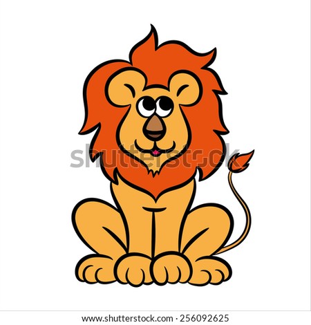 Illustration Stylized Lion Head Beautiful Mane Stock Vector 110682338 ...