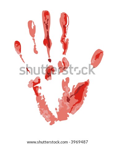 Bloody Handprint Stock Photo 723962 - Shutterstock