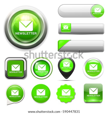 icons newsletter vector Vector Stock Icon  Newsletter Shutterstock 590447831