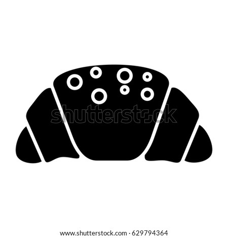 Chocolate Croissant Icon Stock Vector 629794364 Chocolate Croissant Icon Stock Vector 629794364