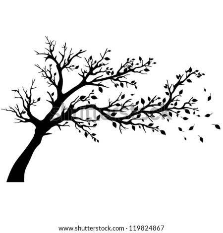 Tree Silhouettes Vector Illustration Stock Vector 119824867 - Shutterstock