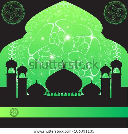 Green Islamic Background Jpeg Version Available Stock Vector 106672196 - Shutterstock