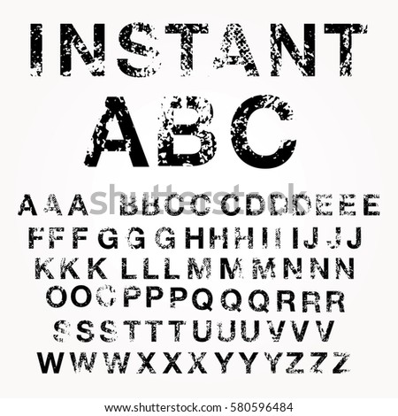 grunge broken alphabet vector broken incomplete stock photo photo broken letter fonts