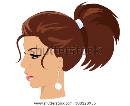 17+ Ponytail Hairstyles Vector