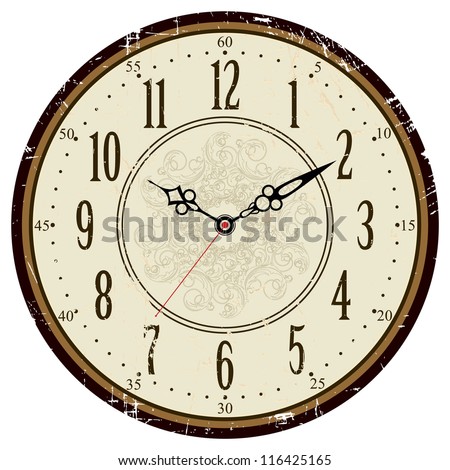Vintage Clock Face Stock Photos, Images, & Pictures | Shutterstock