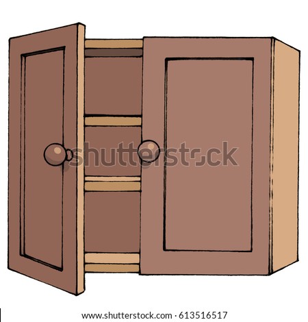 wooden cupboard 2 door Cupboard Cartoon  Images www.pixshark.com   Images