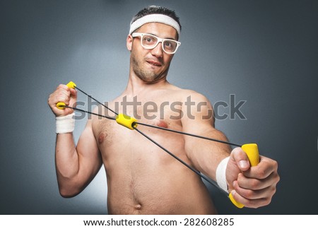 guy with abs nacked campervan hook up lead