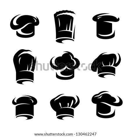 Chef Hats Set Vector Stock Vector (Royalty Free) 130462247 - Shutterstock