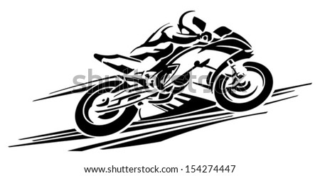 Motorcycle Stock Vector 154274447 - Shutterstock