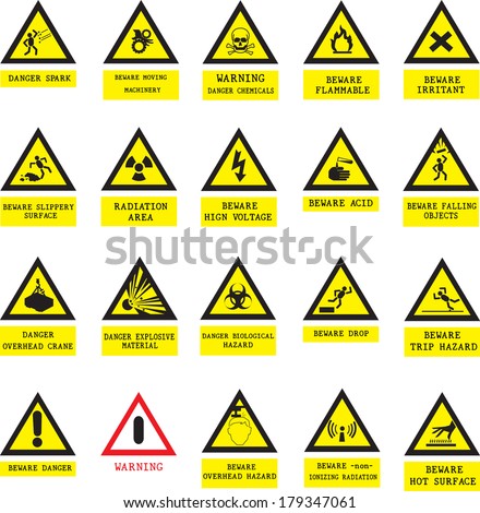 Vector Illustration Triangle Black Yellow Road Stock Vector 148793645 ...